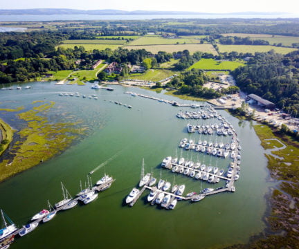 Beaulieu River aerial view